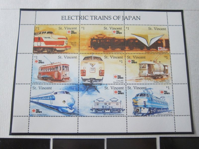 St Vincent 1991 Sc 1496 Train MNH