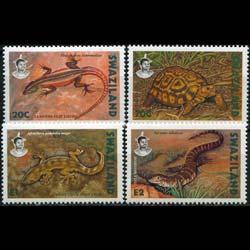SWAZILAND 1992 - Scott# 596-9 Reptiles Set of 4 NH
