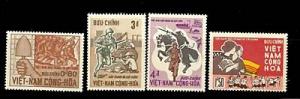 South Vietnam 1966 SC# 294-97 Soldiers & Workers Flag set NH