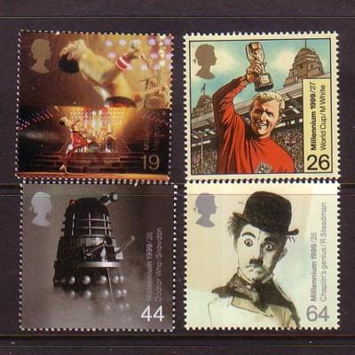 Great Britain Sc 1859-2 1999 Entertainment stamp set mint NH