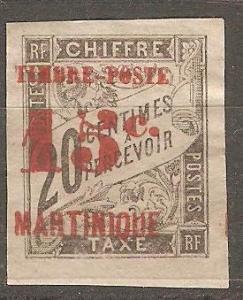 Martinique 28 Y&T 25 MNG VF 1891 SCV $52.50