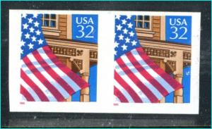 USA #2913a  Major error  Imperf between  Pair  Mint Never Hinged