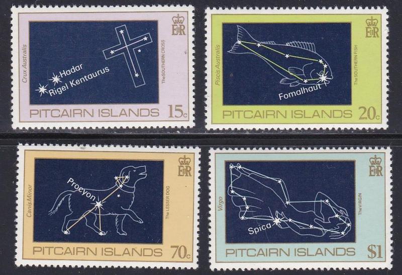 Pitcairn Isl # 244-247, Constellations, NH, Half Cat.