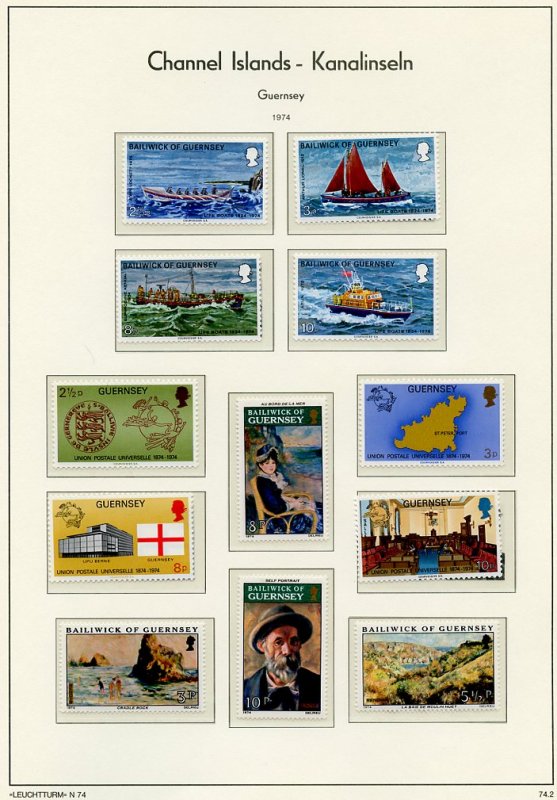 Channel Islands Collection on 58 pages -Guernsey and Alderney-SCV $415.00