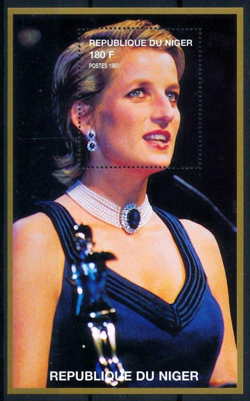 [76493] Niger 1998 Royalty Princess Diana Sheet MNH