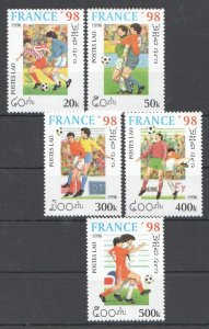 B0855 1996 Laos Sport Football World Cup France 98 1Set Mnh