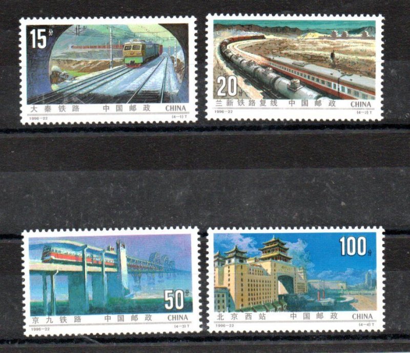 CHINA - 1996 - TRAINS - RAILROADS IN CHINA -