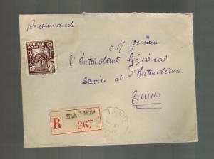 1945 Souk El Arba Tunisia Cover to Tunis