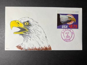 1988 USA First Day Cover FDC Terre Haute IN No Address Eagle Express Mail 59