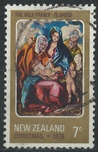 New Zealand 1978 - 7c Christmas - SG1182 used