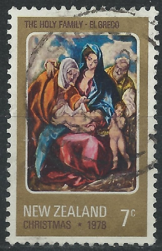 New Zealand 1978 - 7c Christmas - SG1182 used