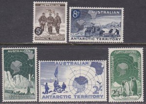 Australian Antarctic Territory Sc #L1-L5 Mint hinged