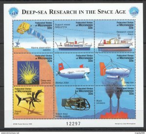 1998 Micronesia Deep-Sea Research In The Space Age Sh ** Stamps Pk361