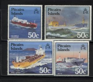 1985 Pitcairn Islands Modern Shipping 258-61 MNH