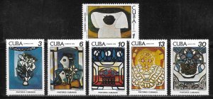 Cuba 2211-2214, C301-C303 Paintings set MNH