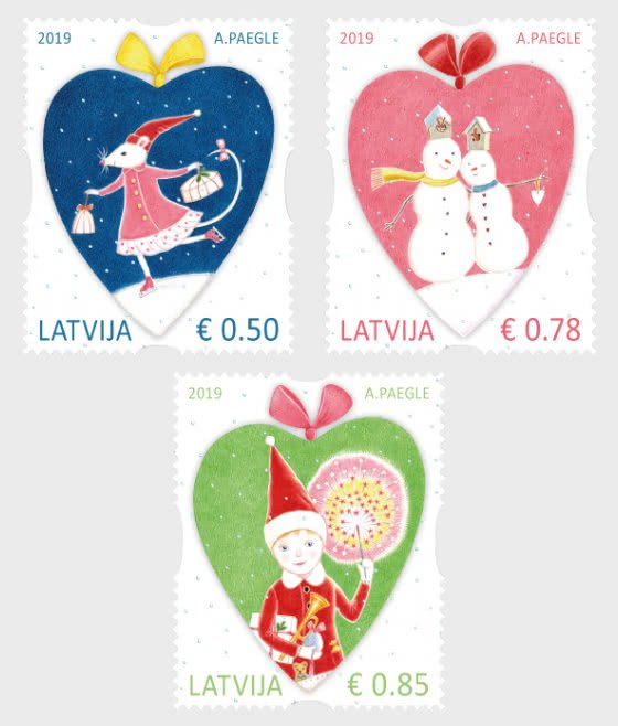 Stamps 2019. Latvia - Christmas 2019.