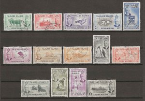 FALKLAND ISLANDS 1952 SG 172/83 USED Cat £95