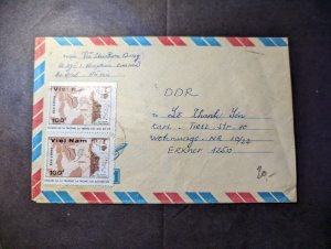 Vietnam Airmail Cover Hanoi to Wohnungs Erkner Germany DDR