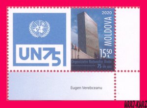 MOLDOVA 2020 UNO ONU UN United Nations Organization 75th Ann 1v Mi1145 MNH