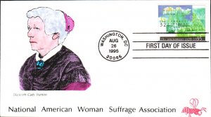 #2980 Women's Suffrage B Line FDC