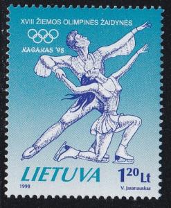 Lithuania # 591, Nagano Winter Olympics, Ice Skating, NH, 1/2 Cat.