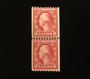 488 Line Pair Mint Disturbed Gum, Scott CV $40