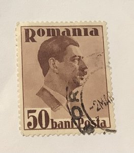 Romania 1935  Scott  447 used - 50b, King Carol II