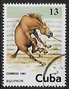 Cuba # 2436 - Horses - used....{R3}