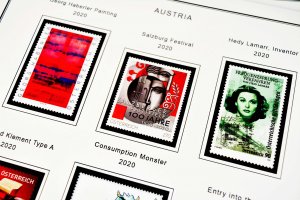 COLOR PRINTED AUSTRIA 2011-2020 STAMP ALBUM PAGES (101 illustrated pages)