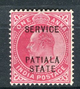 INDIA; PATIALA early 1900s ED VII issue Mint hinged Shade of 1a. value