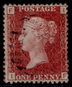 GB QV SG44, 1d lake-red PLATE 194, FINE USED. Cat £10. IF