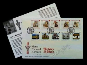 Isle Of Man Manx National Heritage - The Story Of Mann 2004 (stamp FDC)