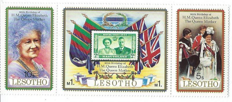 Lesotho #313 a-c Strip of three  (MNH) CV $1.50