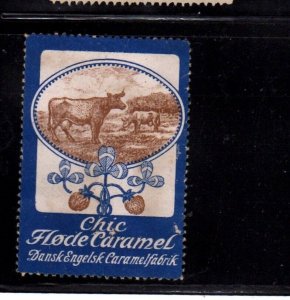 Danish Advertising Stamp -  Chic Hode Caramel, Danish-English Caramel Factory