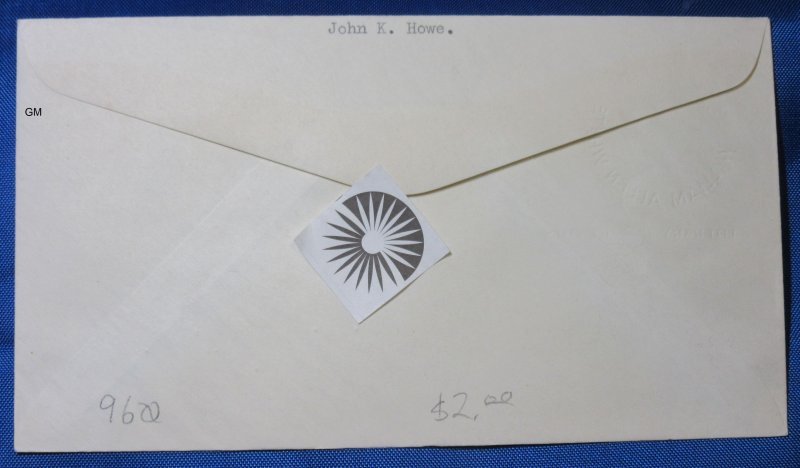 USA Scott 960 FDC William A. White 1948 3 cent Cachet