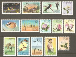 NAURU Sc# 91 - 104 MNH FVF Set14 Frigate Birds Flowers Fish Artifacts Wrestling