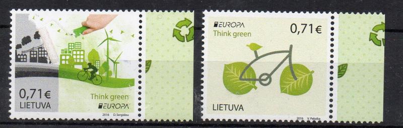 LITHUANIA - 2016 - EUROPA - THINK GREEN -