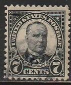 U.S. 559, 7¢ MCKINLEY, USED. F-VF. (929)