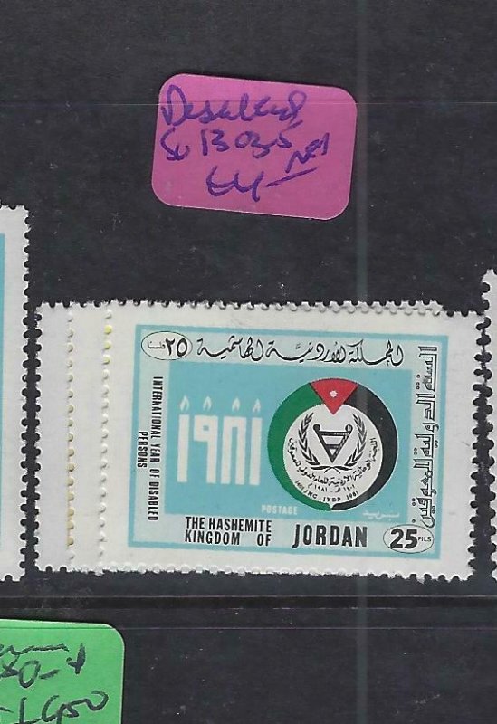 JORDAN  (PP3101BB)   DISABLED     SG  1303-5    MNH