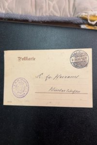 Wurttemberg Germany used postal card Tailfingen cancel lot #8