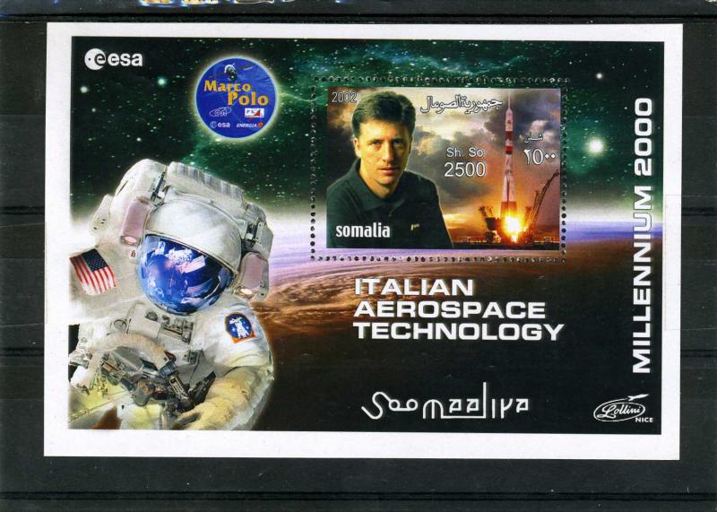 Somalia 2002 Italian Aerospace Technology s/s Perforated mnh