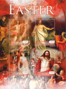 Stamps.  Art, painting, Religion, Easter 2018 1+1 sheets perforated MNH **