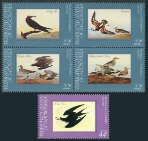 Micronesia 25-28,C15,MNH.Michel 40-44. Birds 1985:Noddy Tern,Turnstone,Plovers,