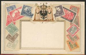 German Brunswick flat unused Zieher stampcard No.11