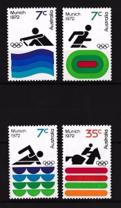 [42965] Australia 1972 Olympic Games Munich equestrian rowing swimming  MNH