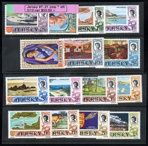 Jersey Stamps # 7-21 MNH VF Scott Value $53.00