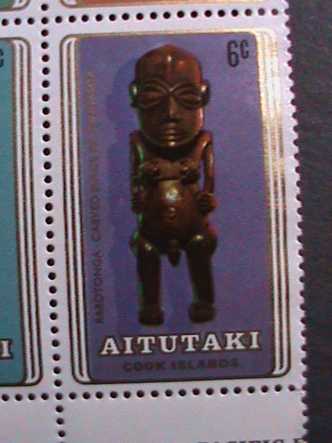 ​AITUTAKI 1980 SC#195a 3RD SOUTH PACIFIC ARTS FESTIVA- BLOCK IMPRINT SET MNH-