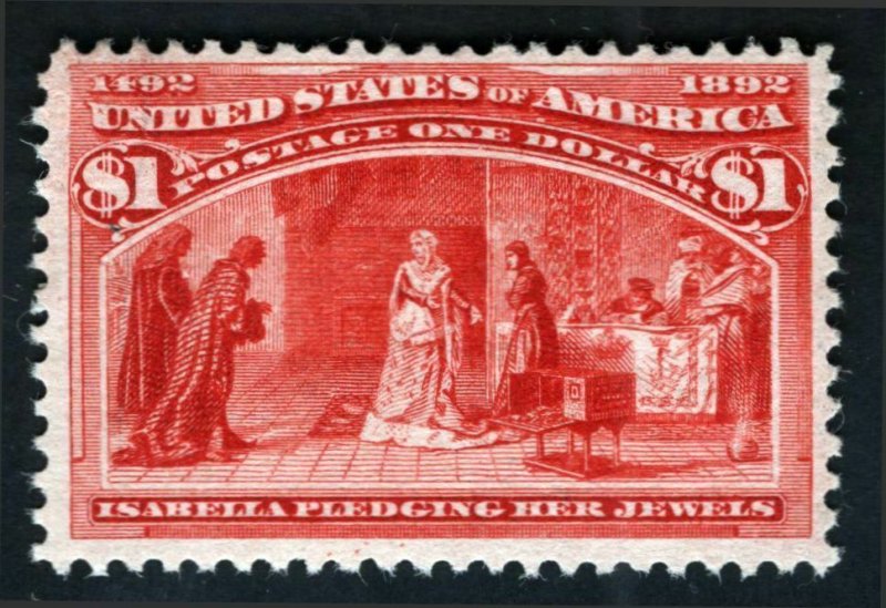 SCOTT #241 - Mint - F-VF Fantastic Color! OG, Hinged SCV $1150 (LB 12/24)