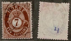 Norway #21 used 7sk horn faulty
