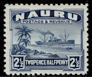 NAURU GVI SG30B, 2½d dull blue, NH MINT.